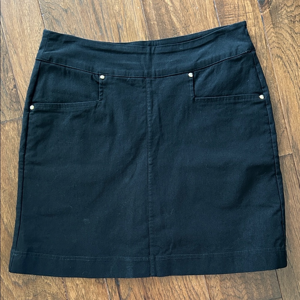 Golf Skort (4) and Sleeveless Polo (M) Black and White Lopez EP PRO - Picture 3 of 15